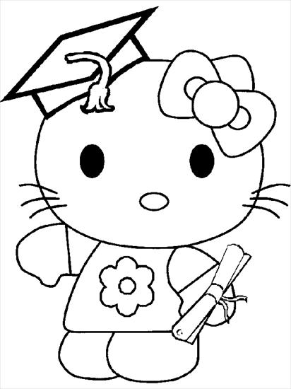 Kolorowanki Hello Kitty - Hello Kitty - kolorowanka 132.gif