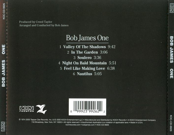Bob James - 1974 - One - 1974 One - B.jpg