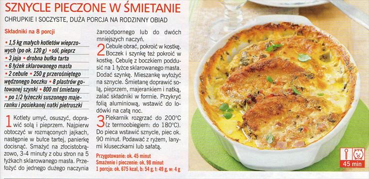 dania mięsne - sznycle pieczone w śmietanie.jpg