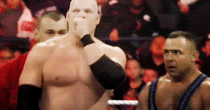 WWE- Zabawne zdjęcia - Kaneblowinghisowntrumpet funny.gif