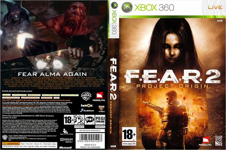 Xbox 360 - X360 F.E.A.R. 2 - Project Origin.JPG