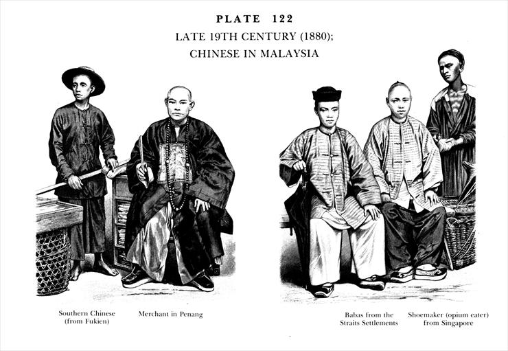 Moda z dawnych wi... - Planche 122b Fin du XIX Sicle 1880, Chinois de Ma...sie, Late 19Th Century 1880, Chinese in Malaysia.jpg