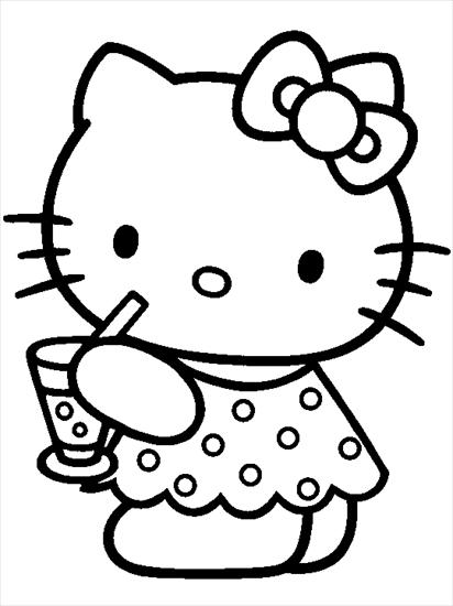 Kolorowanki Hello Kitty - Hello Kitty - kolorowanka 155.gif