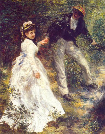 damą być  - Pierre Auguste Renoir La Promenade, 1870.jpg