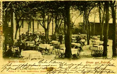 Zabrze OS - Ogród restauracji OberschlesischeBierbrauerei 1899.jpg