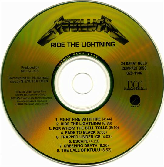 1984 - Ride the lightning DCC gold remaster 2000 - CD.jpg