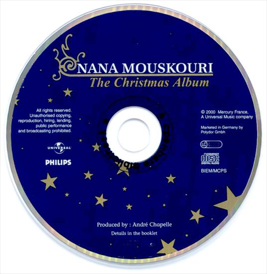 Nana Mouskouri -  The Christmas Album - 2000 - Nana Mouskouri - The Christmas Album - cd.jpg