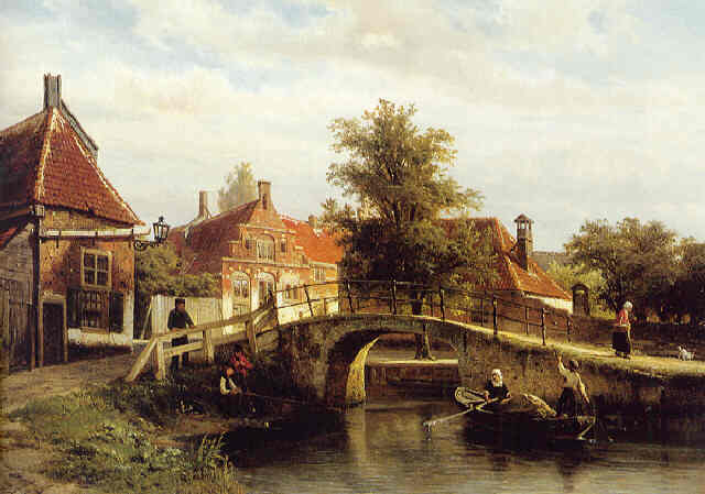 cornelis springer - 1817 - 1891 - Cornelis Springer - Een blik op Enkhuizen -.jpg