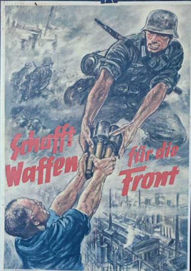 wojna w plakacie - WW2.Hitler.Nazi Poster - Build Weapons For The Front.Cientiz.jpg