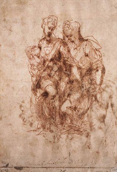 Various Drawings - St Anne with the Virgin and the Christ Child. 1505Ashmolean Museum, Oxford.bmp