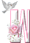 Różowy z różą i gołąbkiem - W..gif