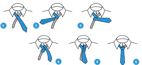 Wiązanie krawata - Węzeł four.jpg