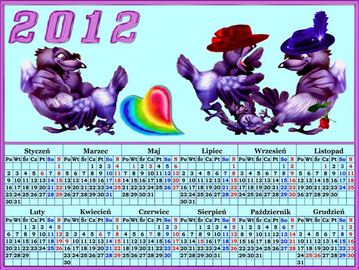 Kalendarze dla Dzieci 2012 do Drukowania - kalendarz 4.png