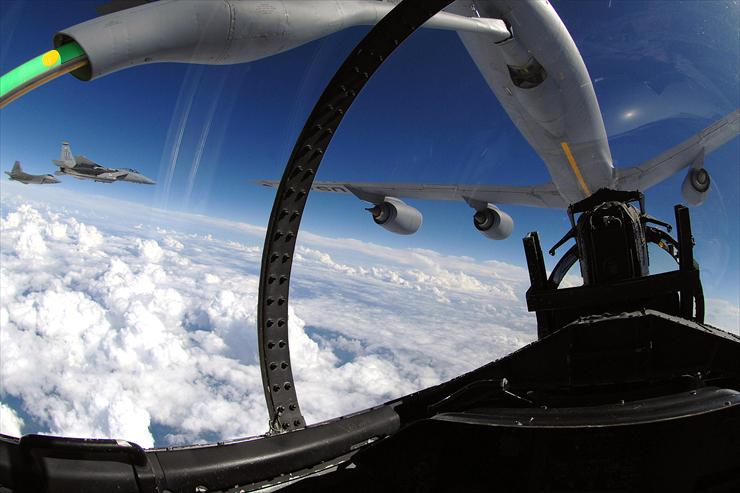U.S. AIR FORCE - ... - The refueling boom from a KC-135 Stratotanker ar... as it refuels the aircraft over eastern Florida.jpg