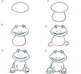 żaby - żaba do rysowania.bmp