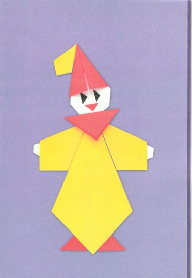 Origami2 - pajacyk  origami płaskie z kwadrta.jpg