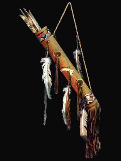 Indian- Artwork - Native American Indian Buckskin Bow Arrow Quiver.jpg