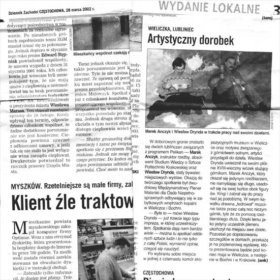 Wieliczka - Bochnia 2002 - Dziennik Zachodni CZĘSTOCHOWA - artykuł.jpg