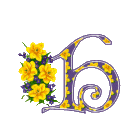 Alfabety z Bukietem kwiatów - 020 - H.gif