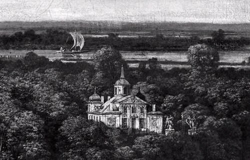 Polska - Obraaz Bernardo Bellotto przedstawiający Pałac Łazienkowsk zwany Zamek na Wodz.jpg